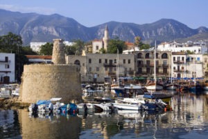 Kyrenia Harbour in the early morning. The Turkish Republic of Northern Cyprus.